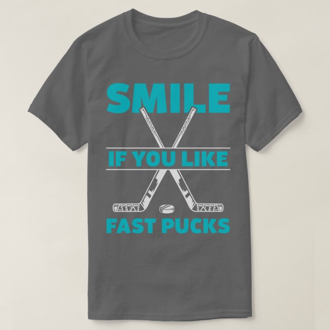 Funny Ice Hockey Goalie Fust Pucks T-Shirt (Design vorne)