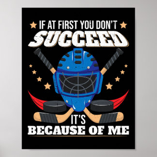 Funny Ice Hockey Goalie  Poster