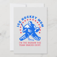 FUNNY ICE HOCKEY MAMA CARD