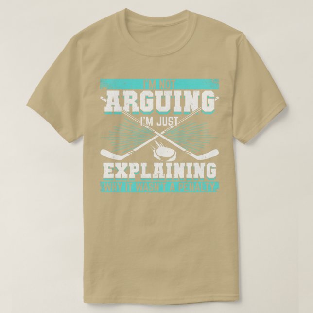 Funny Ice Hockey Player Geschenk T-Shirt (Design vorne)