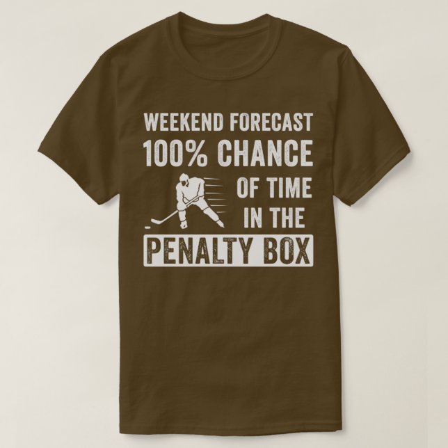 Funny Ice Hockey Weekend Forecend Player T-Shirt (Design vorne)