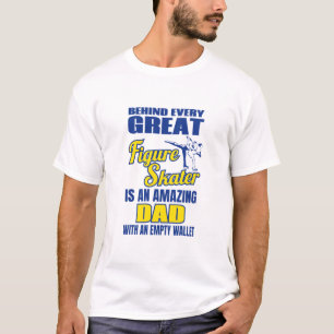Funny Ice Skaten Vater Hinter dem Großen Skater T-Shirt