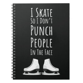Funny Ice Skating Gifts Skater Winter Sports Humor Notizblock