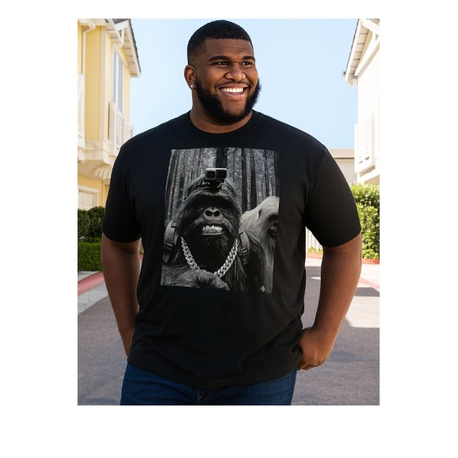 Funny iced  out  Bigfoot  camping Tri-Blend Shirt (Von Creator hochgeladen)