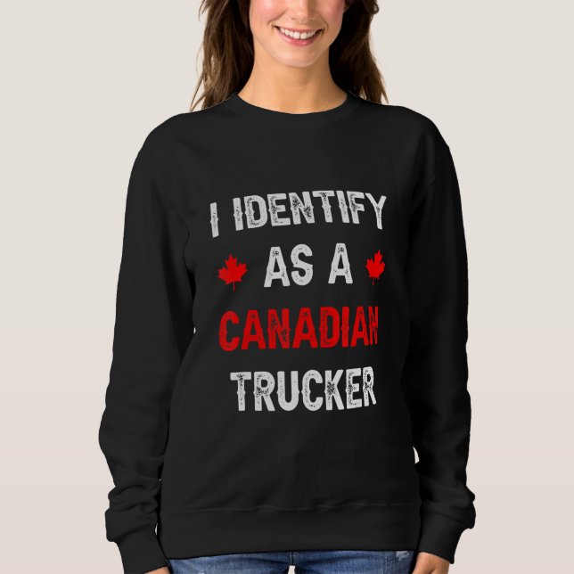 Funny ich als kanadischen Lastwagenfreund-Kon Sweatshirt (Vorderseite)