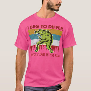 Funny ich bete, Frog japanischen Amphibien Frosch  T-Shirt