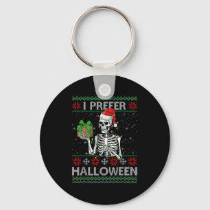 Funny ich bevorzuge Halloween Skeleton Ugly Christ Schlüsselanhänger
