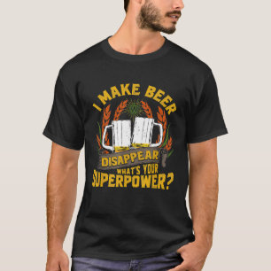 Funny ich Biere verschwinden Handwerk Biertrinker T-Shirt