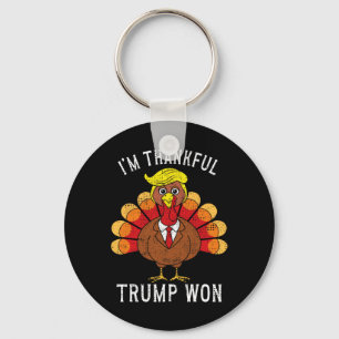 Funny, ich bin dankbar, dass Trump gewonnen hat, u Schlüsselanhänger