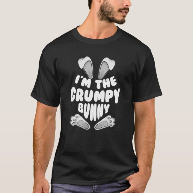 Funny, ich bin das gruselige Bunny Gabe Männer Fra T-Shirt (Vorderseite)