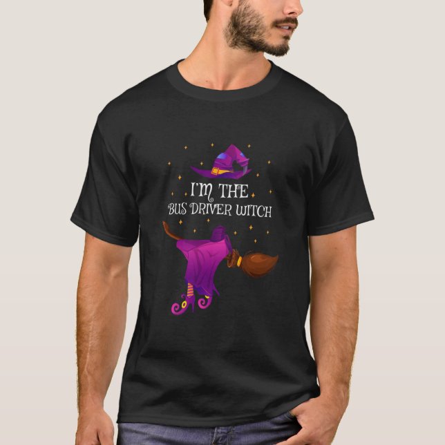 Funny, ich bin der Busfahrer Hexenmeister  T-Shirt (Vorderseite)