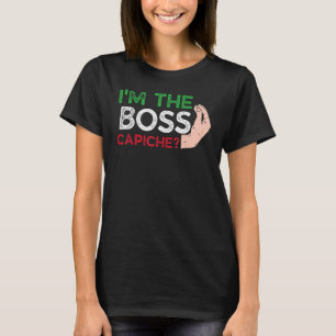 Funny Ich bin die Boss Italienische Nonna Nonno Ca T-Shirt