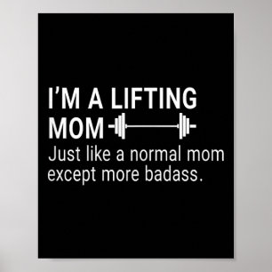 Funny, ich bin ein Lifting Mama Definition Gym Wor Poster