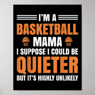 Funny ich bin eine Basketball Mama Basketball Mama Poster