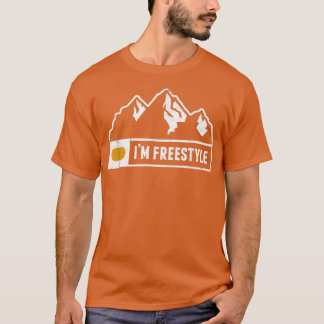 Funny ich bin Freestyle Snowboard Ski Run Circle M T-Shirt