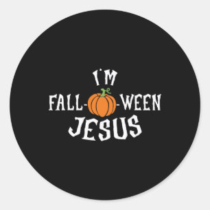 Funny, ich bin Herbst-zu-Fall-Pumpkin von Jesus Ha Runder Aufkleber