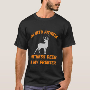 Funny ich bin in Fitness, die Ness Hirsch in meine T-Shirt