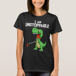 Funny Ich bin nicht zu stoppen T-Rex Dinosaur Grab T-Shirt