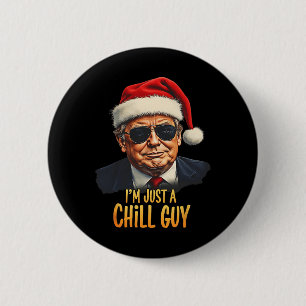 Funny, ich bin nur ein kalter Typ Trump Weihnachts Button