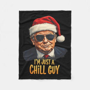 Funny, ich bin nur ein kalter Typ Trump Weihnachts Fleecedecke