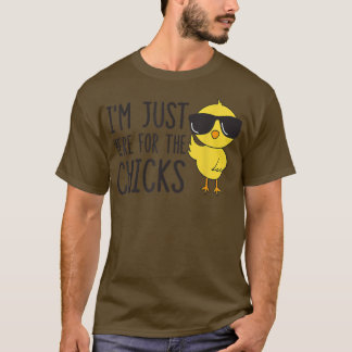 Funny ich bin nur hier für die Hähnchen Niedlichen T-Shirt
