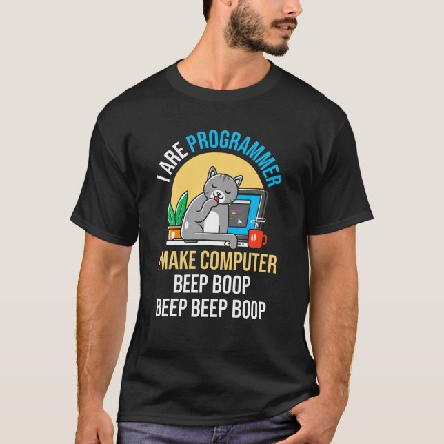 Funny, ich bin Programmierer, mache ich Computer b T-Shirt (Vorderseite)