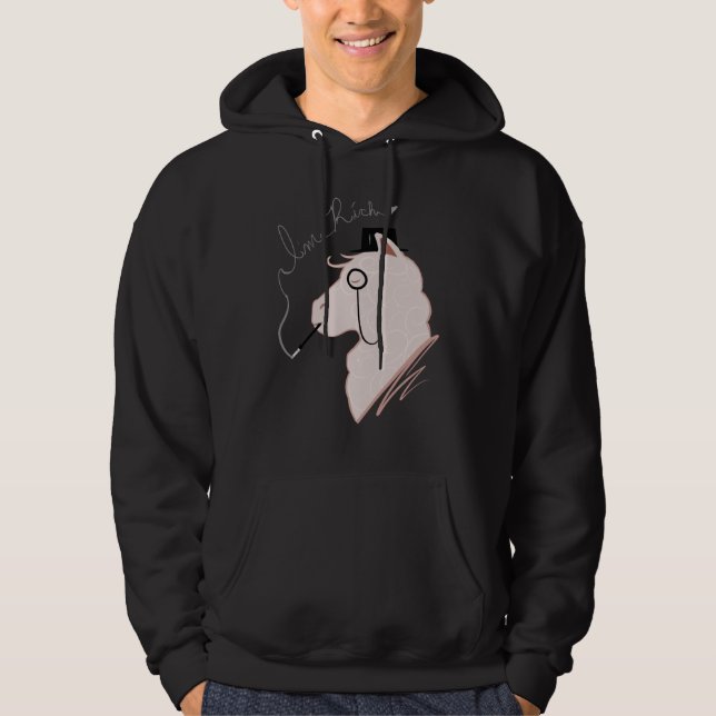 Funny ich bin Rich Llama Niedlich Extravaganten Ll Hoodie (Vorderseite)