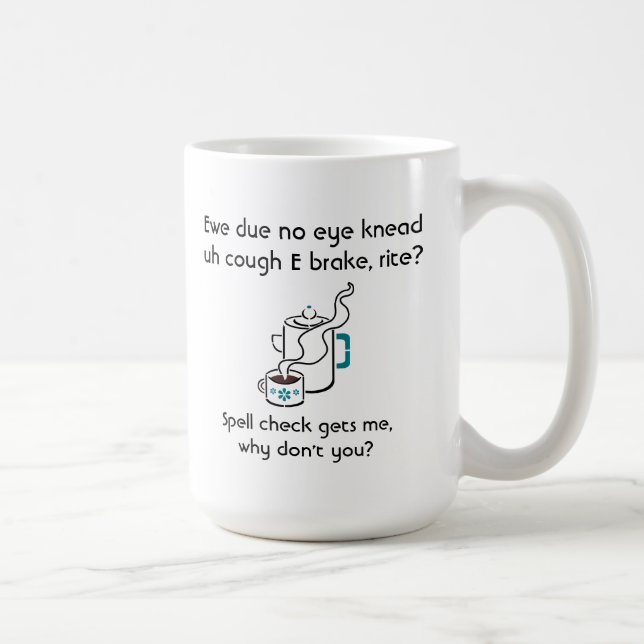 Funny Ich brauche einen Kaffee Break Zauberspruch  Tasse (Rechts)