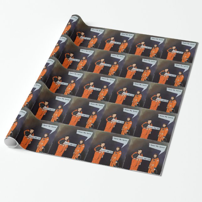 Funny, ich brauche meinen Platz Geschenkpapier (Ungerollt)