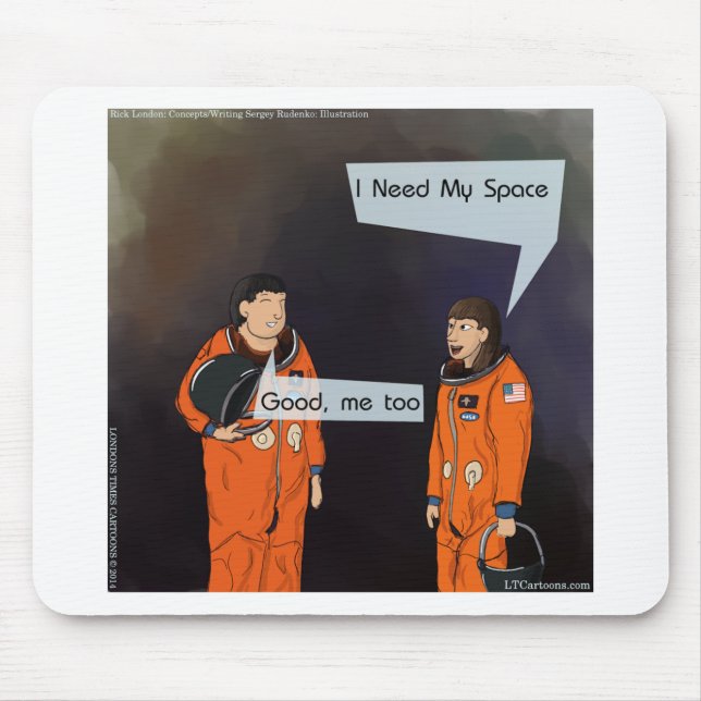 Funny, ich brauche meinen Platz Mousepad (Vorne)