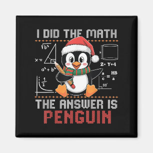 Funny ich die Mathematik, die Antwort ist Pinguin Magnet