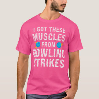 Funny ich diese Muskeln aus dem Bowling Strike Bow T-Shirt