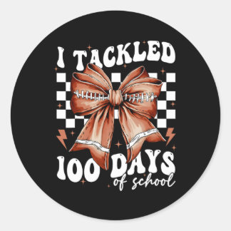 Funny ich erzählte 100 Tage der Schule Coquette Bo Runder Aufkleber