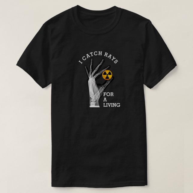 Funny ich fange Rays für ein Leben T-Shirt (Design vorne)