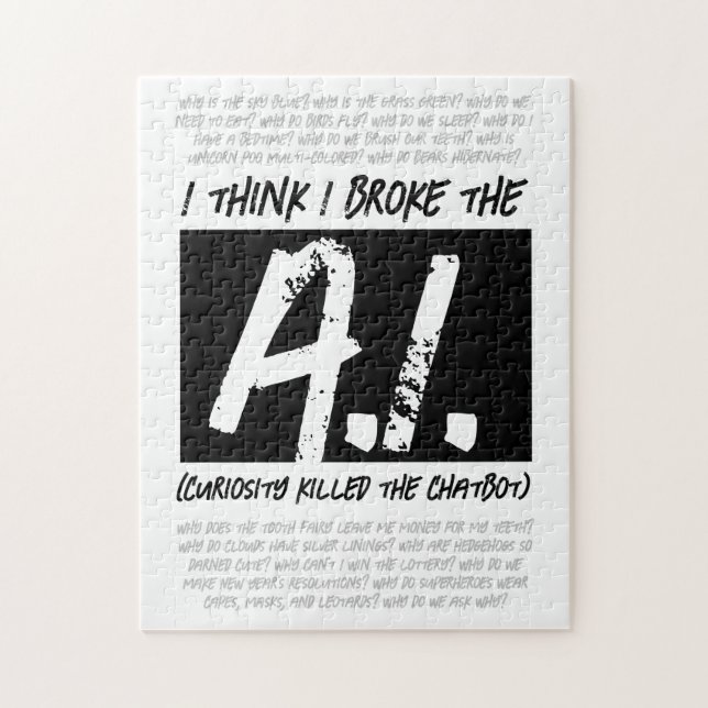 Funny ich glaube, ich Broke die KI ... Puzzle (Vertikal)