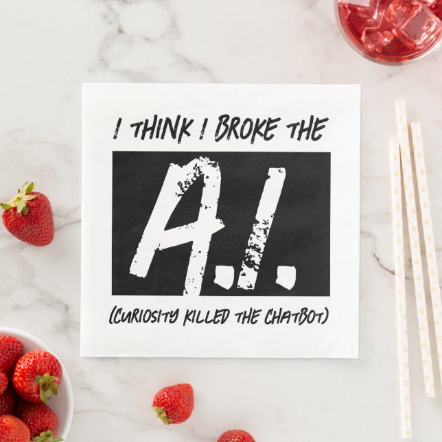 Funny, ich glaube, ich habe die KI-Entwickler kapu Serviette (Beispiel)