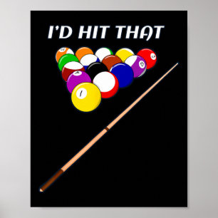 Funny, ich hatte den Pool Hall Shark Billiards Pla Poster