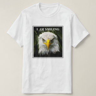 Funny ich lächle Grumpy Eagle Foto T-Shirt