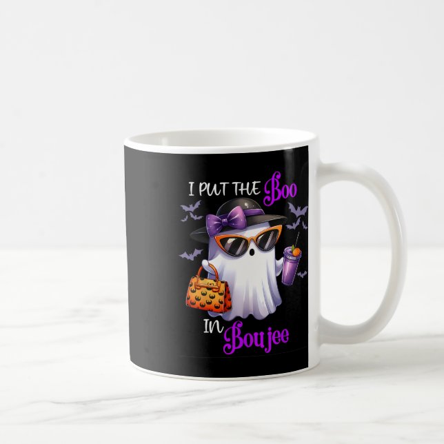 Funny ich legte den Boo in Boujee Ghost Pumpkin Ge Kaffeetasse (Rechts)