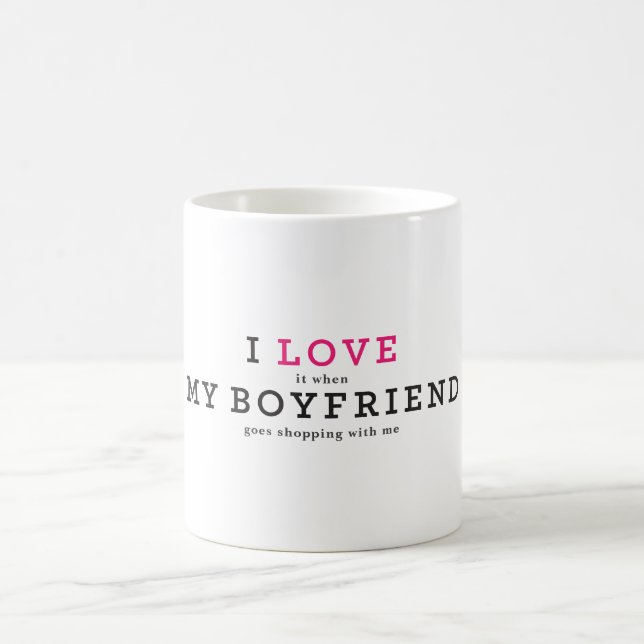 Funny ich Liebe es, wenn mein Freund Kaffeetasse (Mittel)