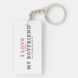 Funny ich Liebe es, wenn mein Freund Schlüsselanhä Schlüsselanhänger