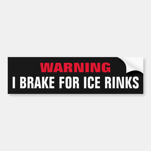 Funny, ich pause für Eis Rinks Autoaufkleber (Vorne)