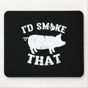 Funny, ich rauche das Schwein Schwein Vintag Barbe Mousepad