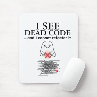 Funny Ich sehe Dead Code Programmer Mouse Pad Mousepad