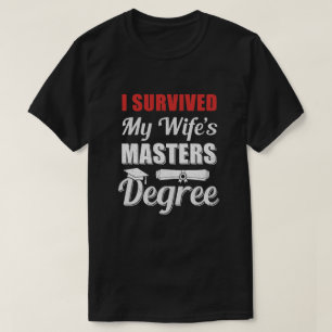 Funny Ich überlebte den Master-Abschluss meiner Eh T-Shirt