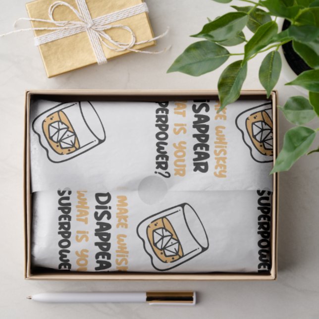 Funny ich Whiskey verschwinden lassen Seidenpapier (Geschenk)