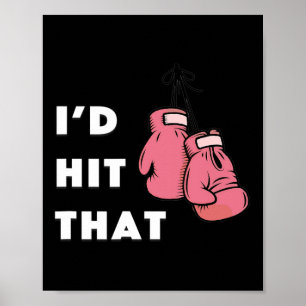 Funny, ich würde das Boxen treffen Poster