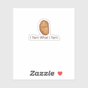 Funny Ich Yam, was ich für Männer, Frauen und Juge Aufkleber