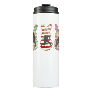 Funny Ickey Hockey Sport Oster Sonnige Kaninchen E Thermosbecher