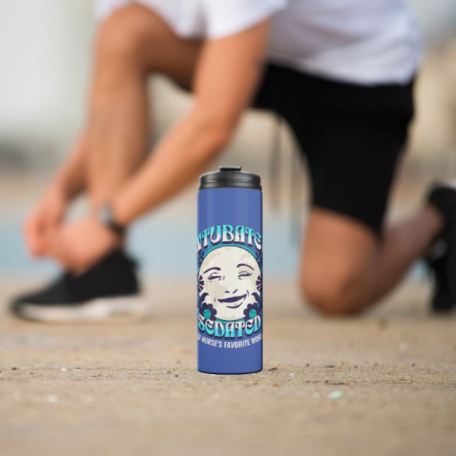 Funny ICU Nurse Intubated Customize (Medical Job) Thermosbecher (Von Creator hochgeladen)